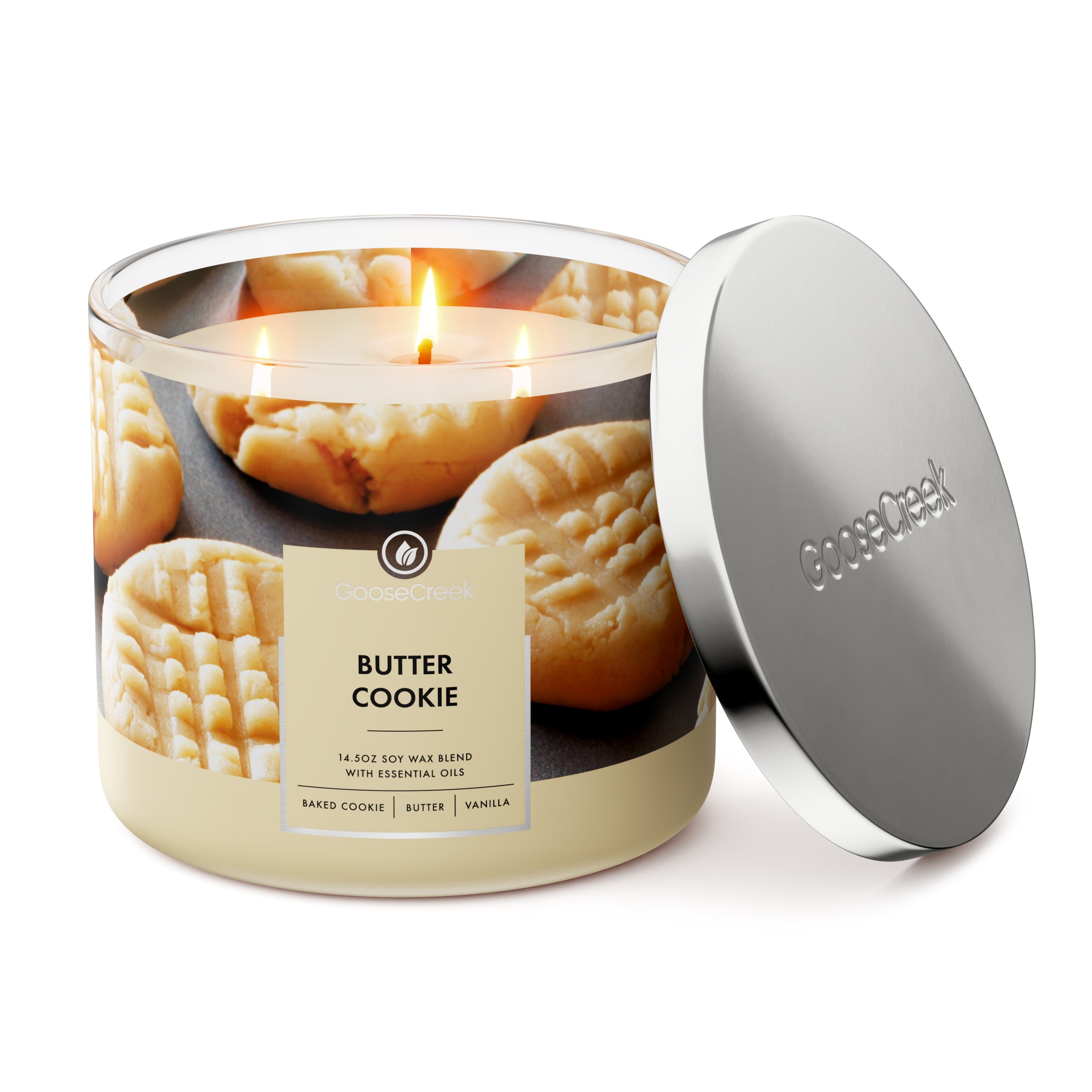 Butter Cookie 3-Wick Candle - Image 3